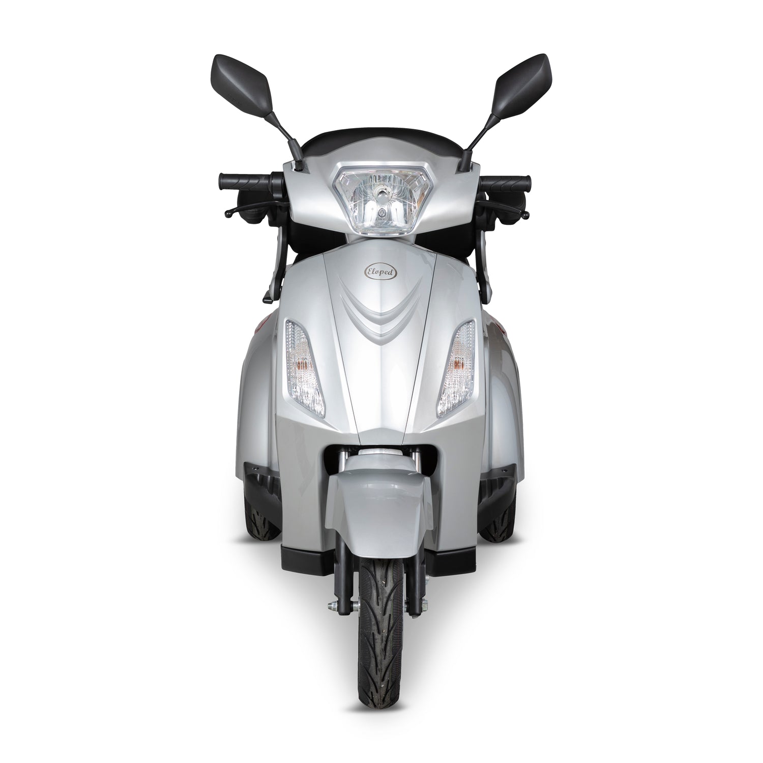 Grå promenadscooter med tre hjul - Eloped Scooty
