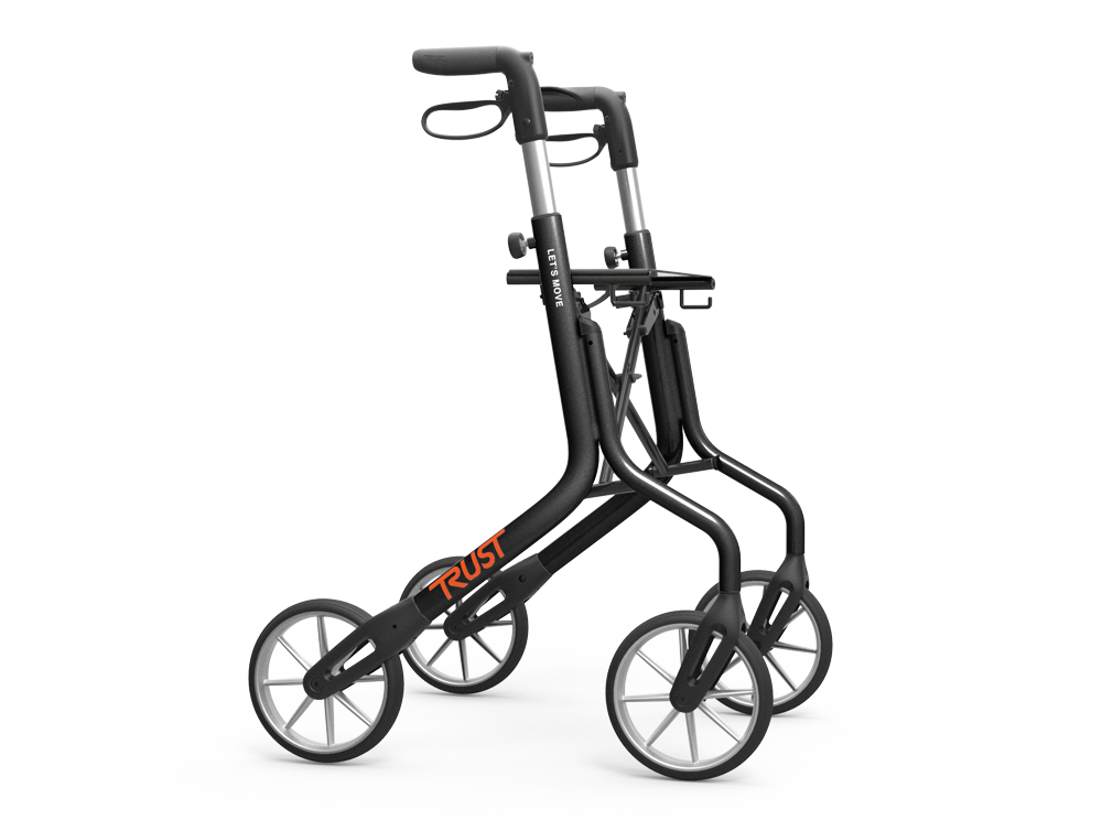 Svart rollator