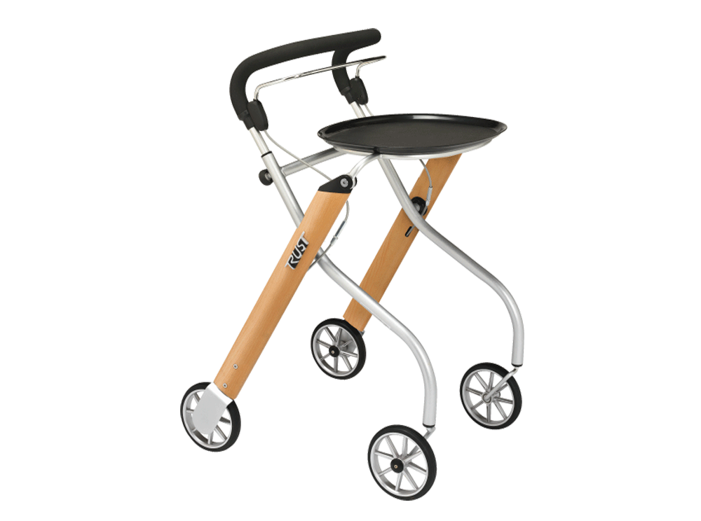 Rollator med bricka
